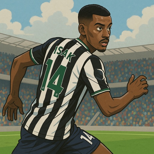 Alexander Isak illustration