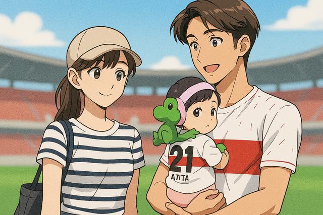 ito and wife smiling in cityscape