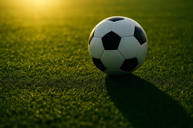 soccer-ball-sunset